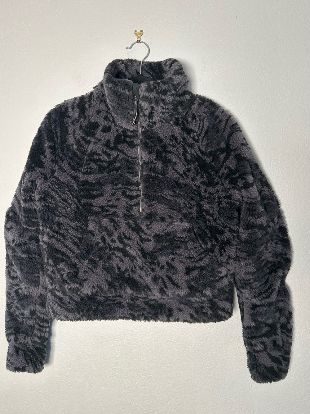 lululemon athletica Scuba Oversized Fleece Dark Gray & Black Camo XS/S